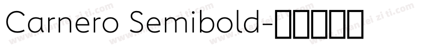 Carnero Semibold字体转换